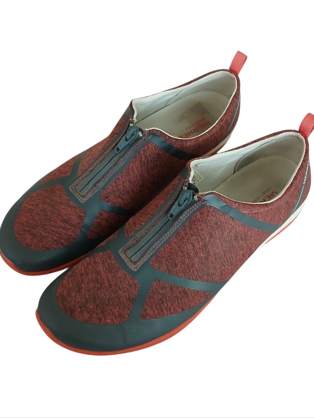 MERRELL Ceylon Zip Up Slip On Athletic Shoes Women's 9.5 Red Casual Athleisure
